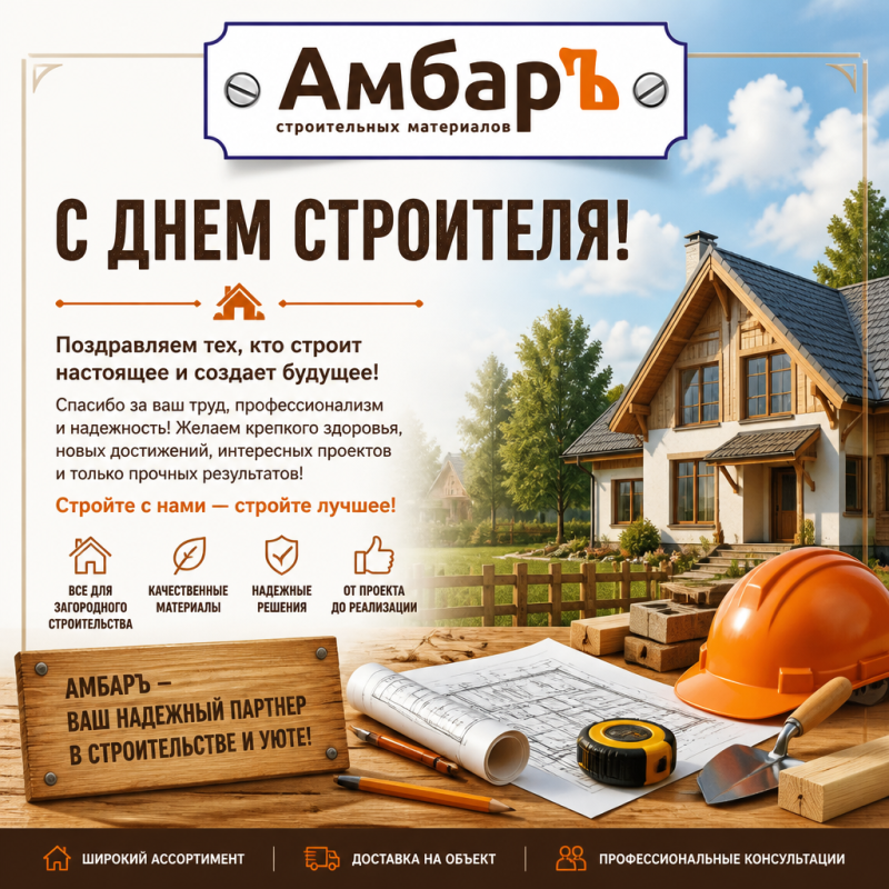 С Днем Строителя! 