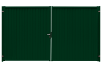 Ворота распашные Estet 2,0х3,6 GrandLine ГрандЛайн (RAL 6005)