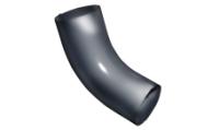 Колено трубы 60º  GL PU 125/90 мм металлическое (RAL 7024)