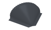 Заглушка конька полукруглого StoneCover