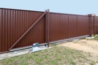 Ворота откатные Estet 2,0х4,5 GrandLine ГрандЛайн (RAL 8017)