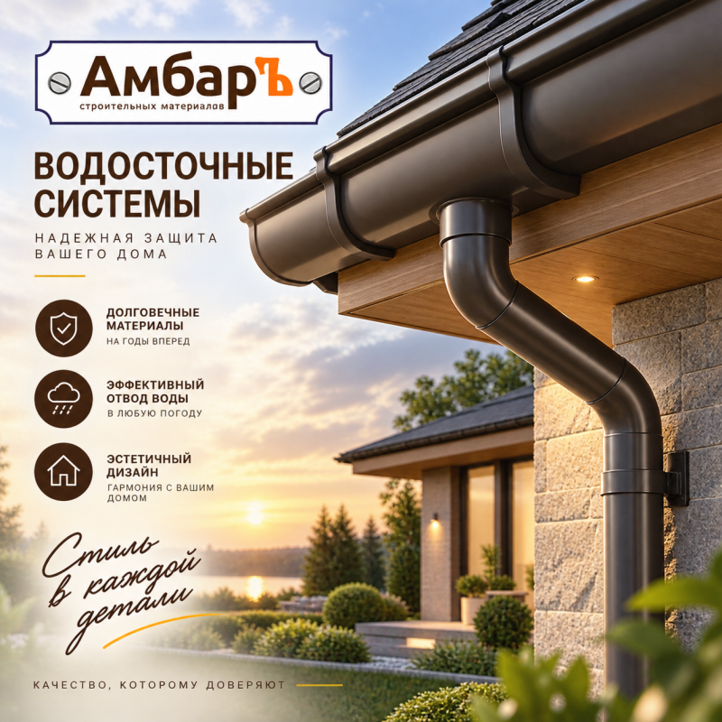 Водосточная система: Защита дома от стихии и подготовка к зиме