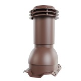 Выход вентиляции канализации Viotto, для профнастила С20, коричневый шоколад (RAL 8017)