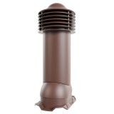 Труба вентиляционная Viotto, для профнастила С20, d-150мм, h-650мм, утепленная, (RAL 8017)