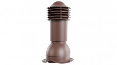 Труба вентиляционная Viotto D-110 H-550 для металлочерепицы утепленная RAL 8017 Коричневый