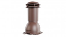 Выход вентиляции канализации Viotto, для металлочерепицы коричневый шоколад (RAL 8017)
