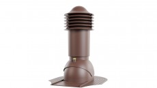 Труба вентиляционная Viotto, для мягкой кровли при монтаже, d-110мм, h-550мм, утепленная, коричневый RAL 8017