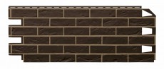 Фасадная Панель VOX Vilo (ВОКС Вило) Brick DARK BROWN с фугой/ОПТИМА, Кирпич, темно-коричневый