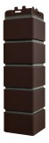 Угол Grand Line клинкерный кирпич Премиум/Design шоколадный (шов RAL 7006)
